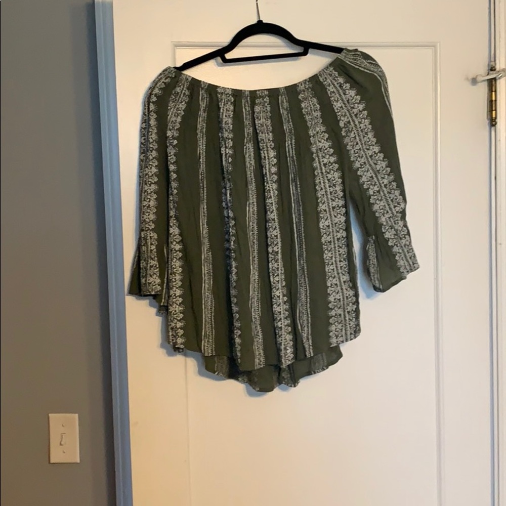 Off the shoulder shirt